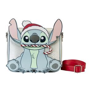 4062 Disney Stitch Holiday Glitter Crossbody Bag